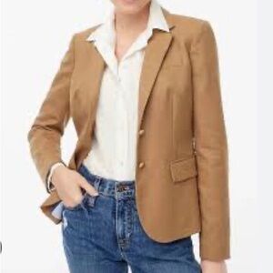J Crew Schoolboy Wool Blazer Camel Tan Minimalist Classic
